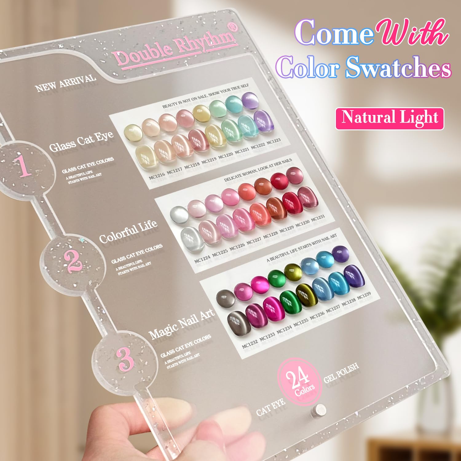 Double Rhythm building gel bottle close-up for nail art layering
