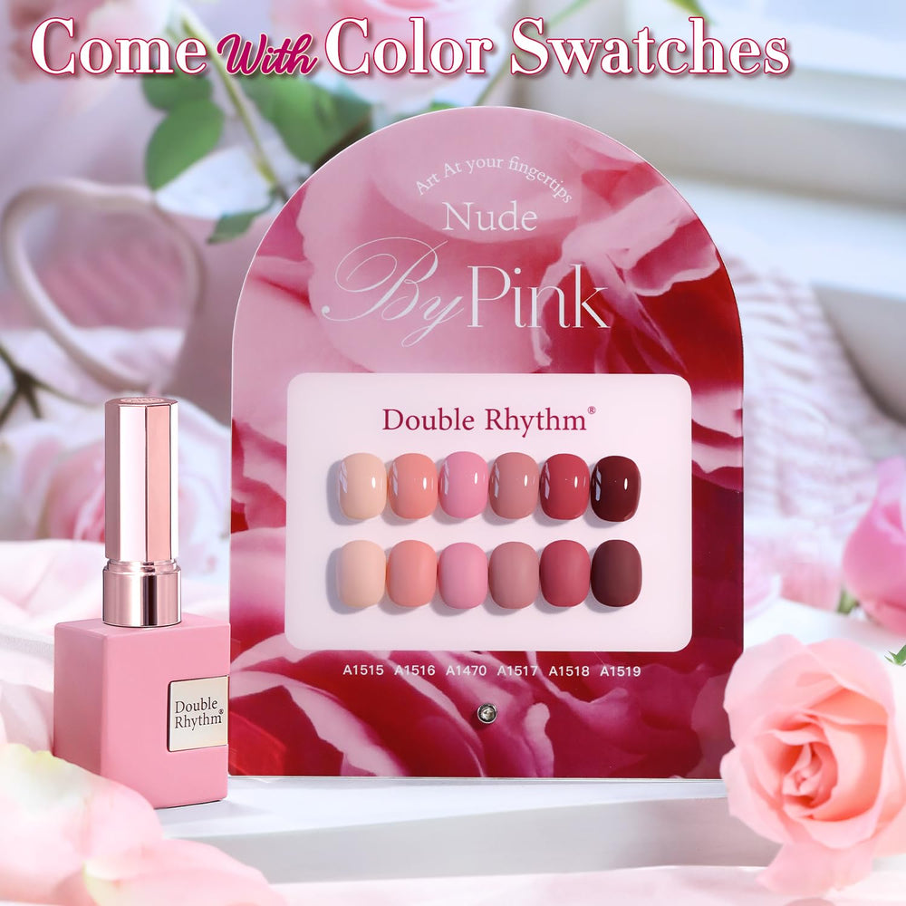 Double Rhythm 6-piece gel polish set displayed for versatile at-home nail art