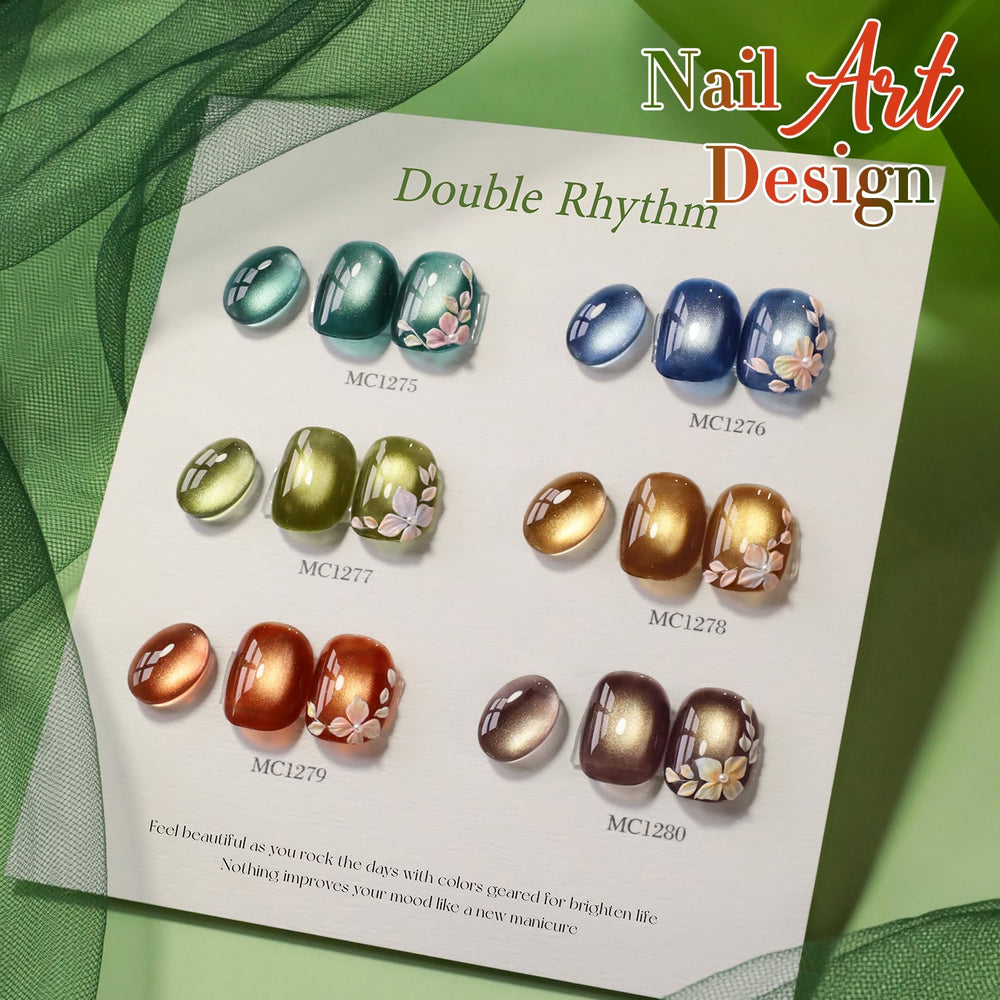 Double Rhythm at-home manicure collection image inspires DIY nail art ideas.