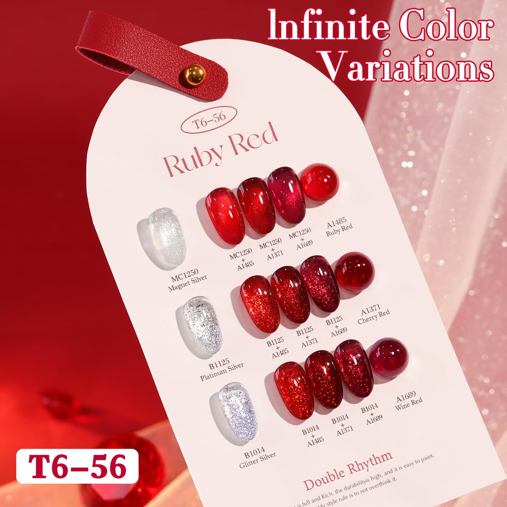 Double Rhythm base coat and top coat application image for a salon-like finish.
