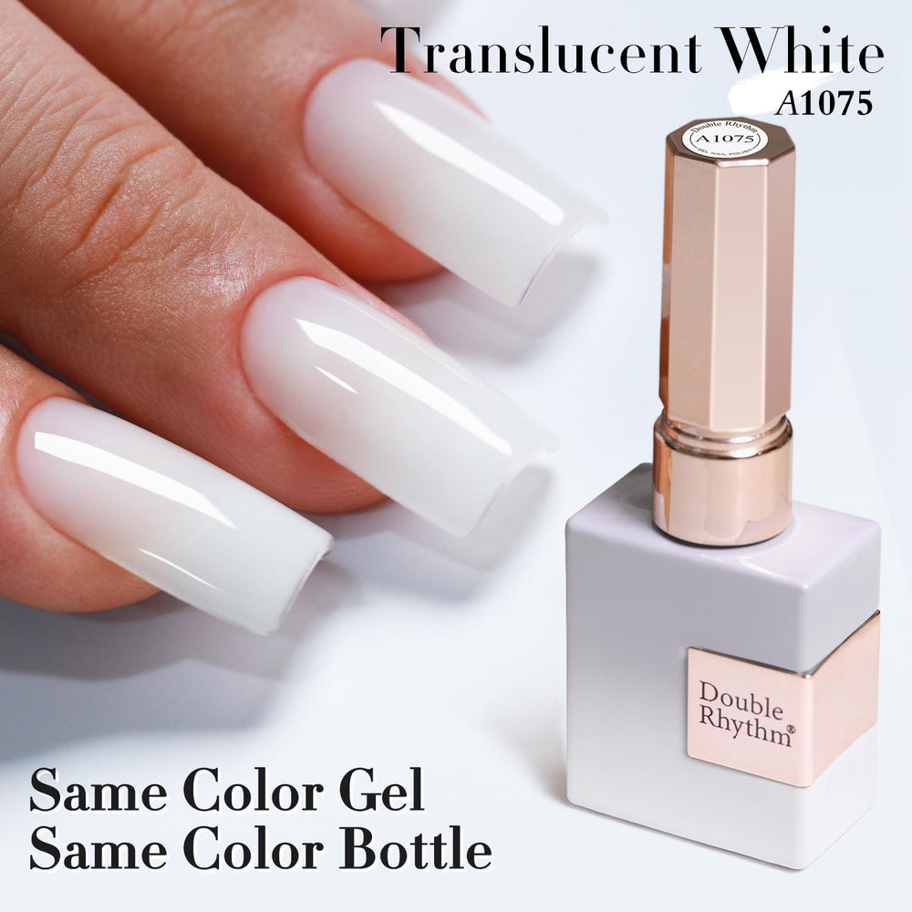 Double Rhythm brush stroke texture of jelly polish showing smooth application benefit