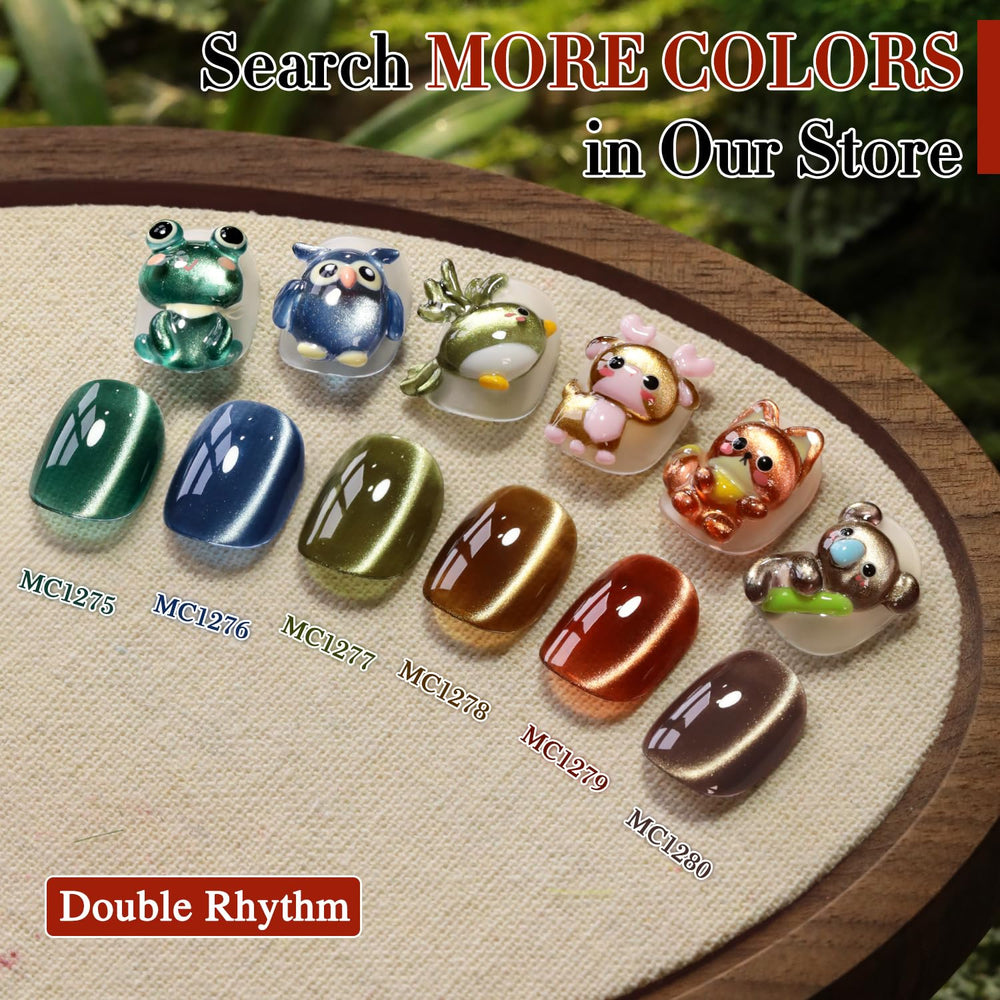 Double Rhythm cat eye gel polish demonstrates base color synergy for new styles.