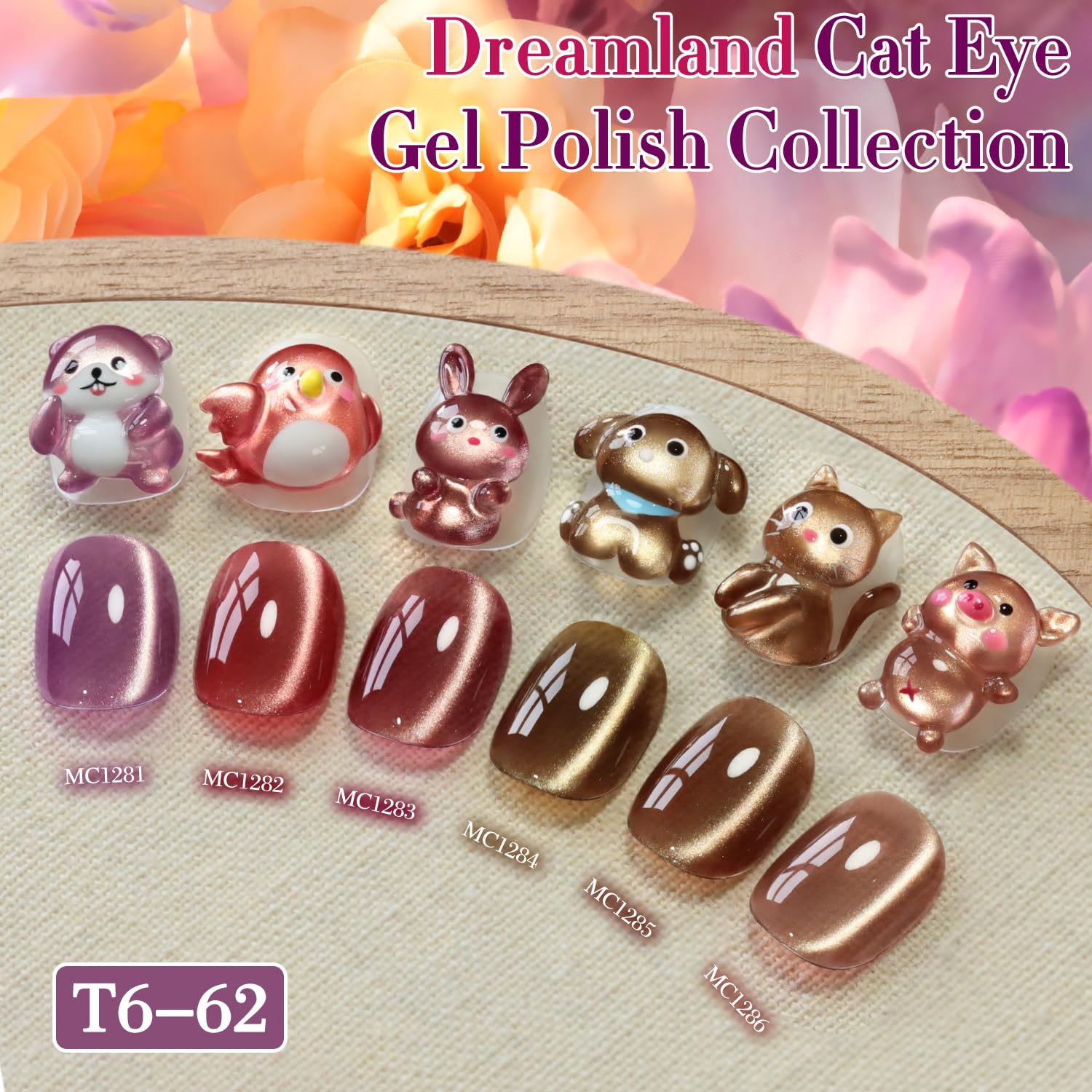 Double Rhythm glitter-magnet rose-01 image focuses holographic reflects for chic nails.