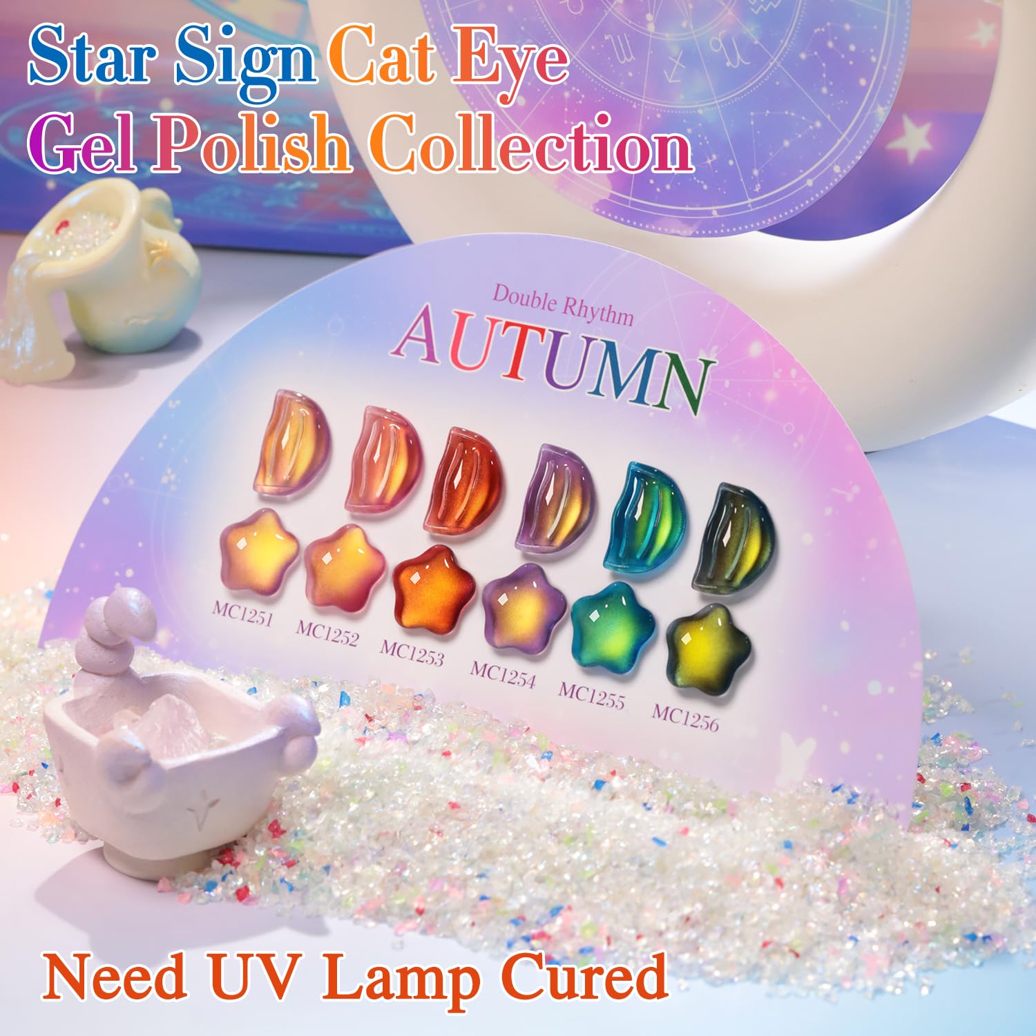 Double Rhythm cat-eye effect close-up showing magnetic pull and reflective shine
