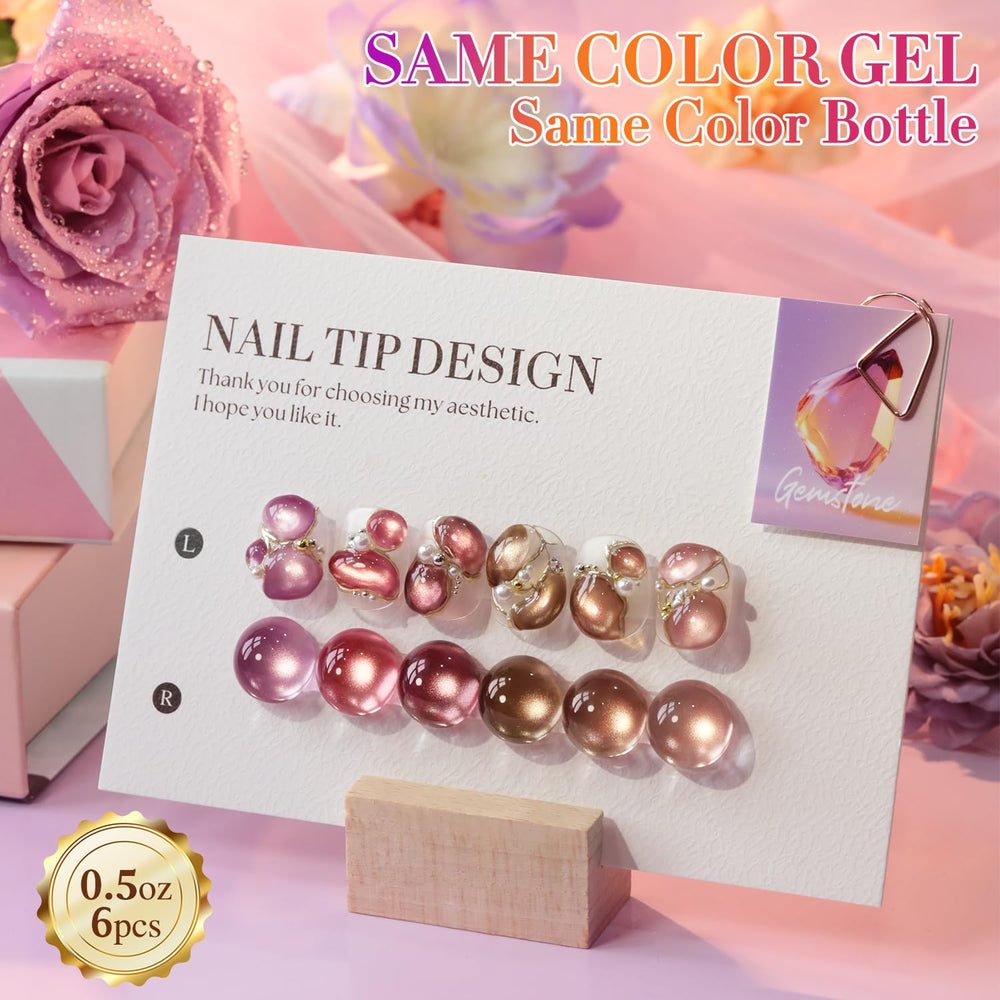 Double Rhythm color-swatches-rose-coffee-brown-red displays shade options and references.