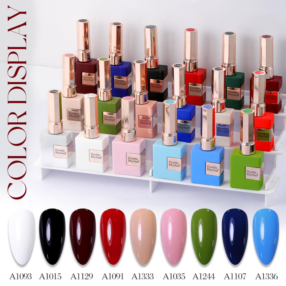 Double Rhythm gel polish close-up emphasizes rich color and salon-worthy shine.