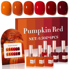 Double Rhythm gel polish in dark brown-maroon for rich color and smooth application.