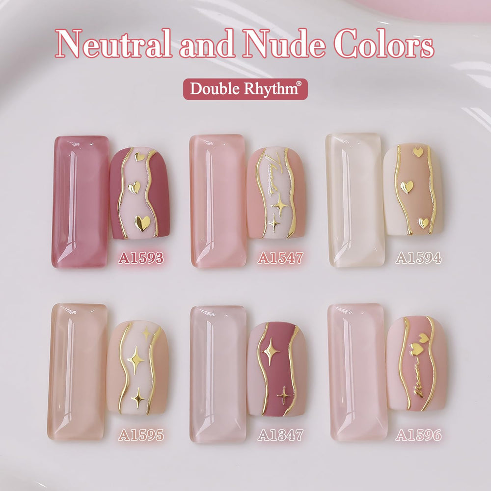 Double Rhythm gel polish gloss finish shot shows brilliant shine and smooth appearance.