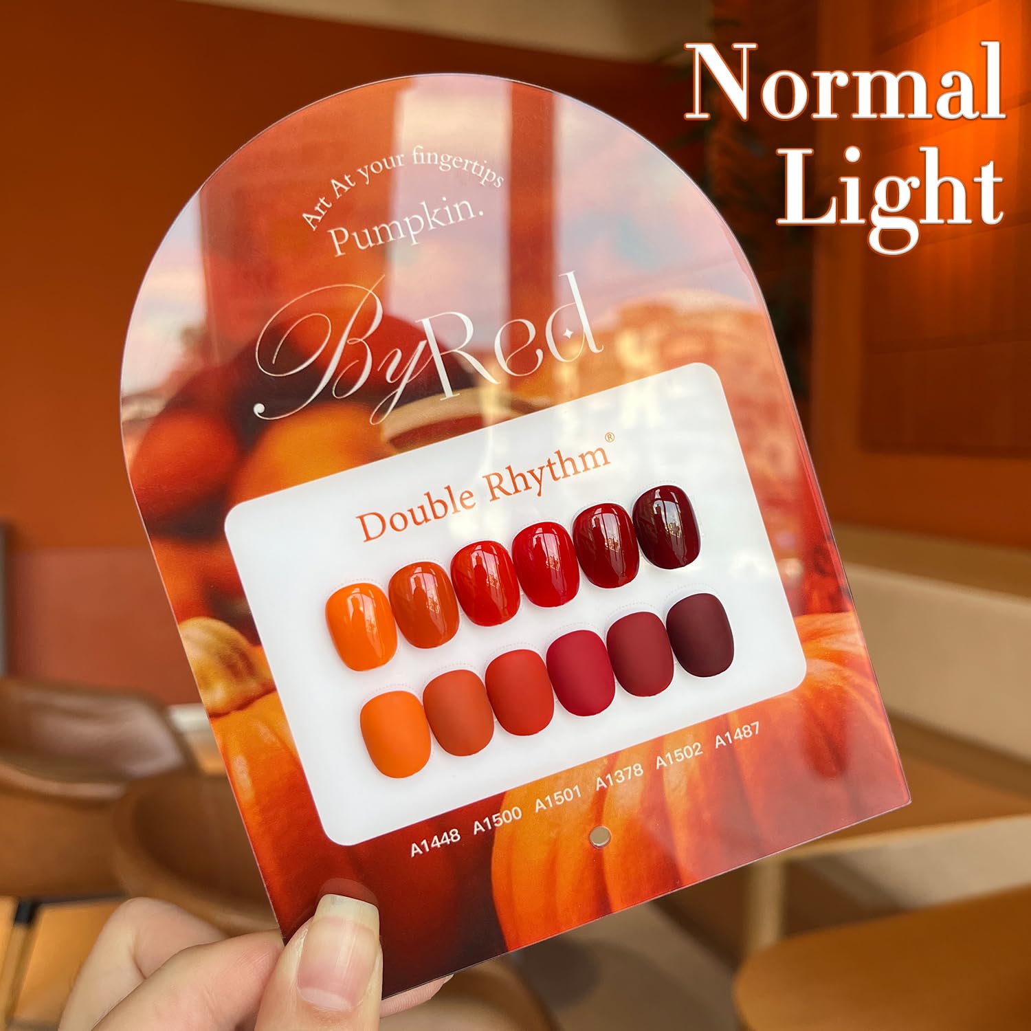 Double Rhythm maroon-wine shade for dramatic, long-lasting look.