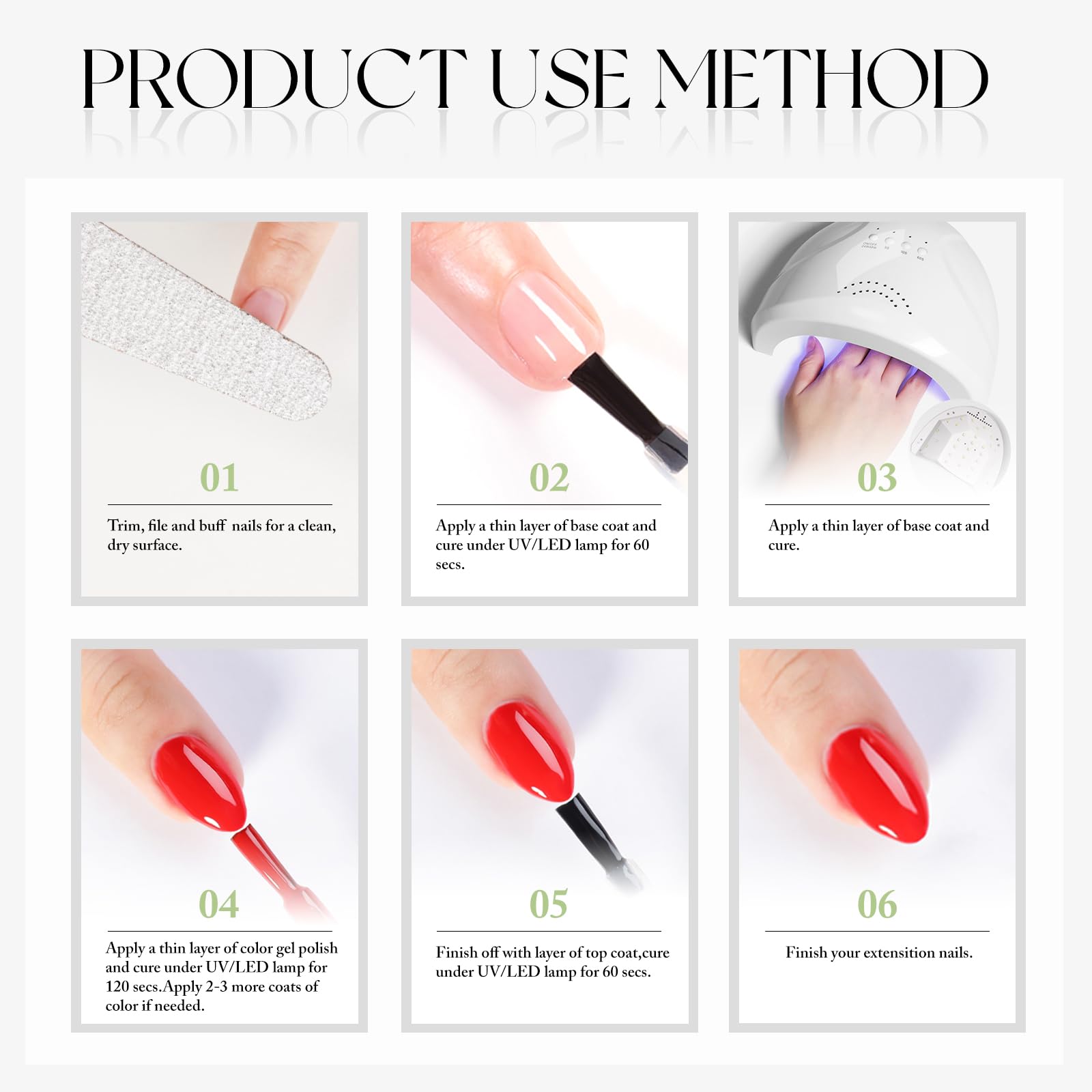 Double Rhythm packaging box display for a complete gel polish set