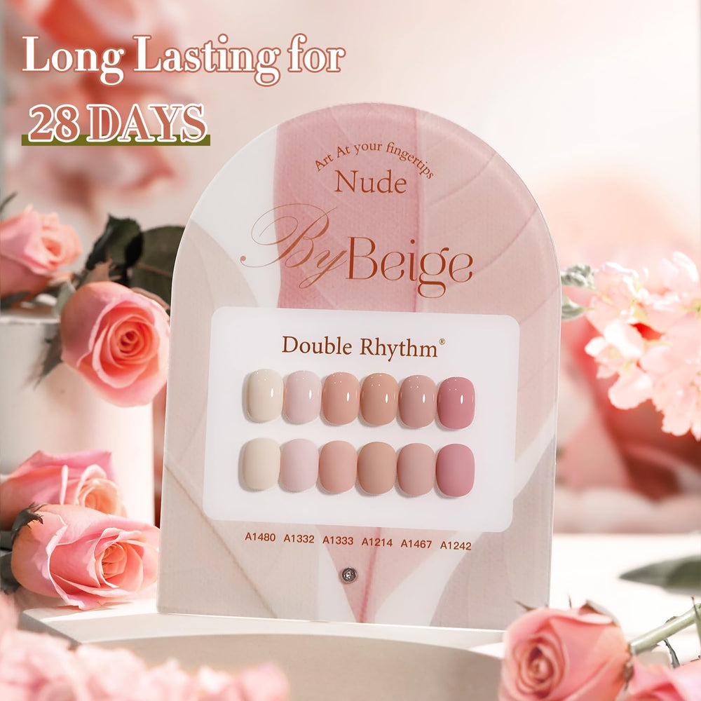 Double Rhythm gel polish on manicure illustrates clean edges and crisp lines