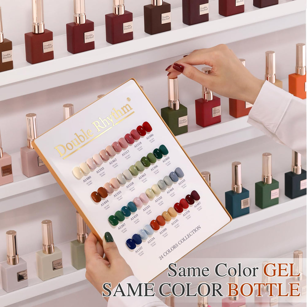 Double Rhythm gel polish shine closeup emphasizes brilliant shine and flawless finish.