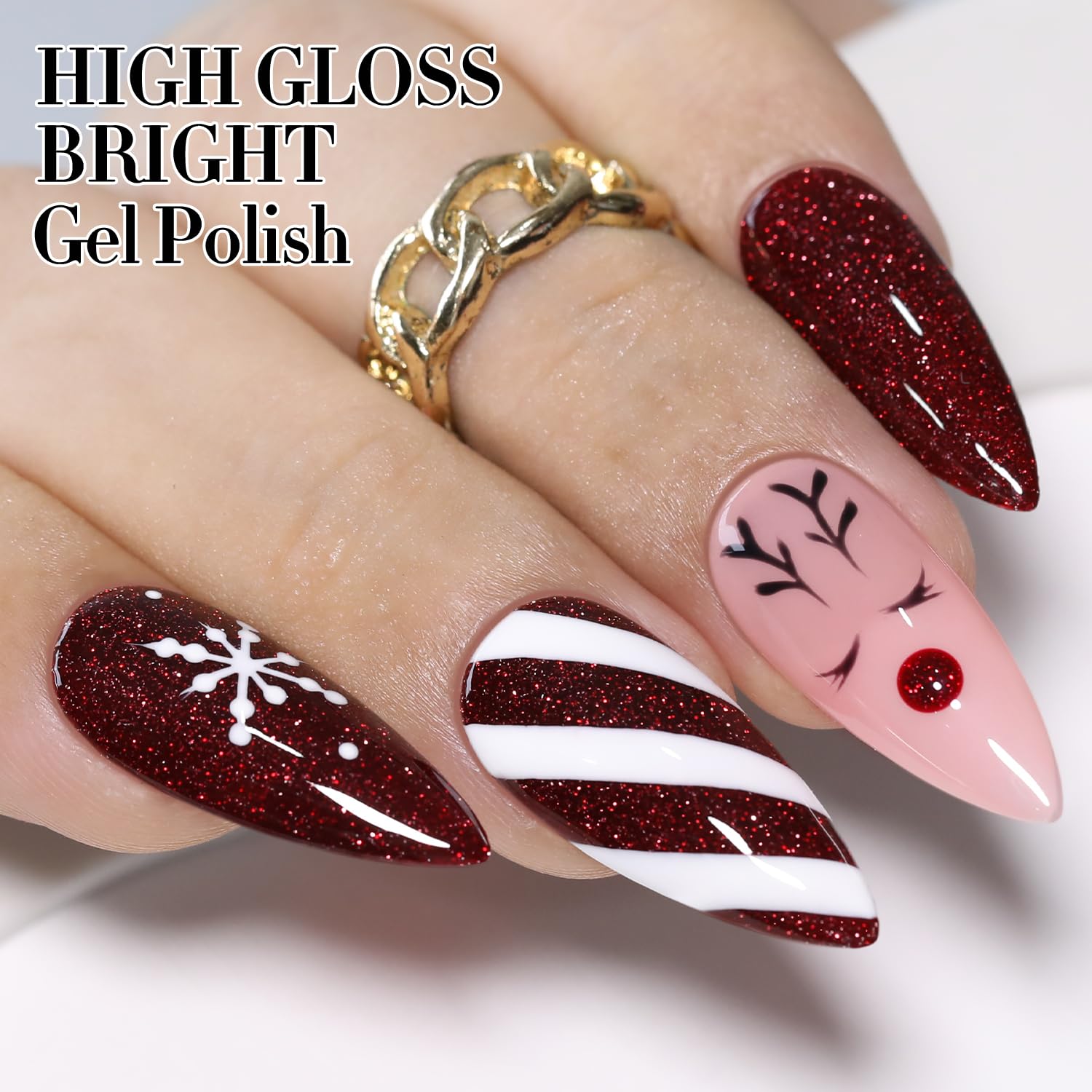 Double Rhythm gift-ready packaging showcases the burgundy glitter glow for occasions