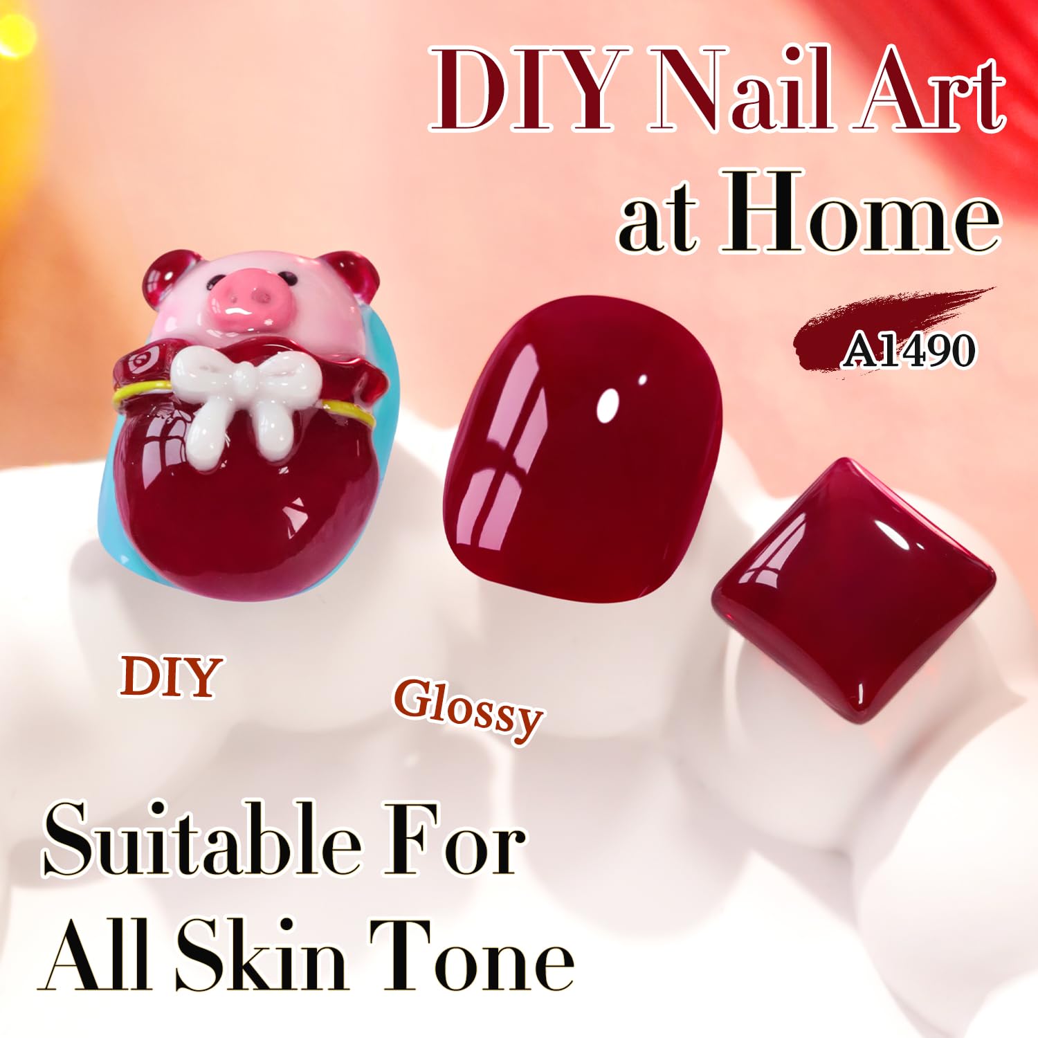 Double Rhythm jelly gel polish delivers high gloss and long wear