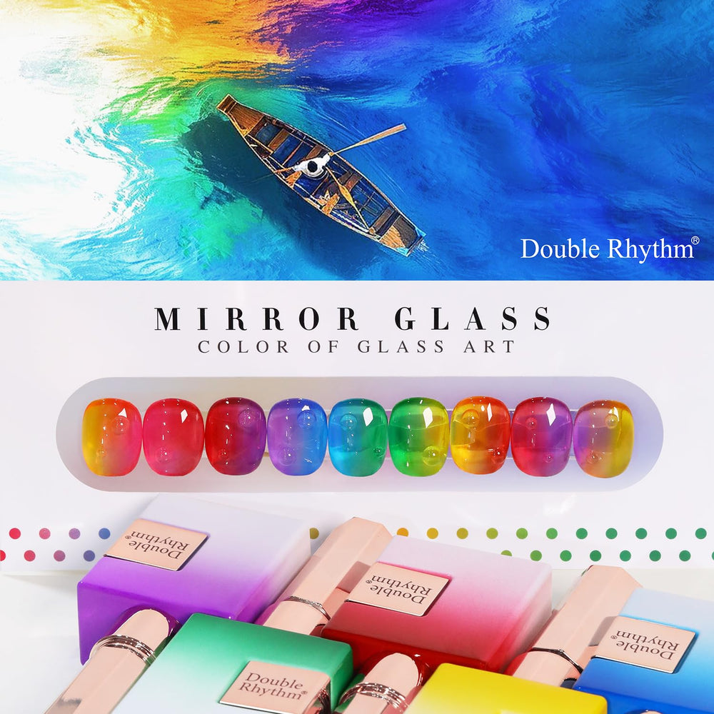 Double Rhythm jelly red gel polish delivers high gloss for bold manicure.