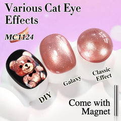 Double Rhythm magnet holographic glitter close up highlights shifting sparkle