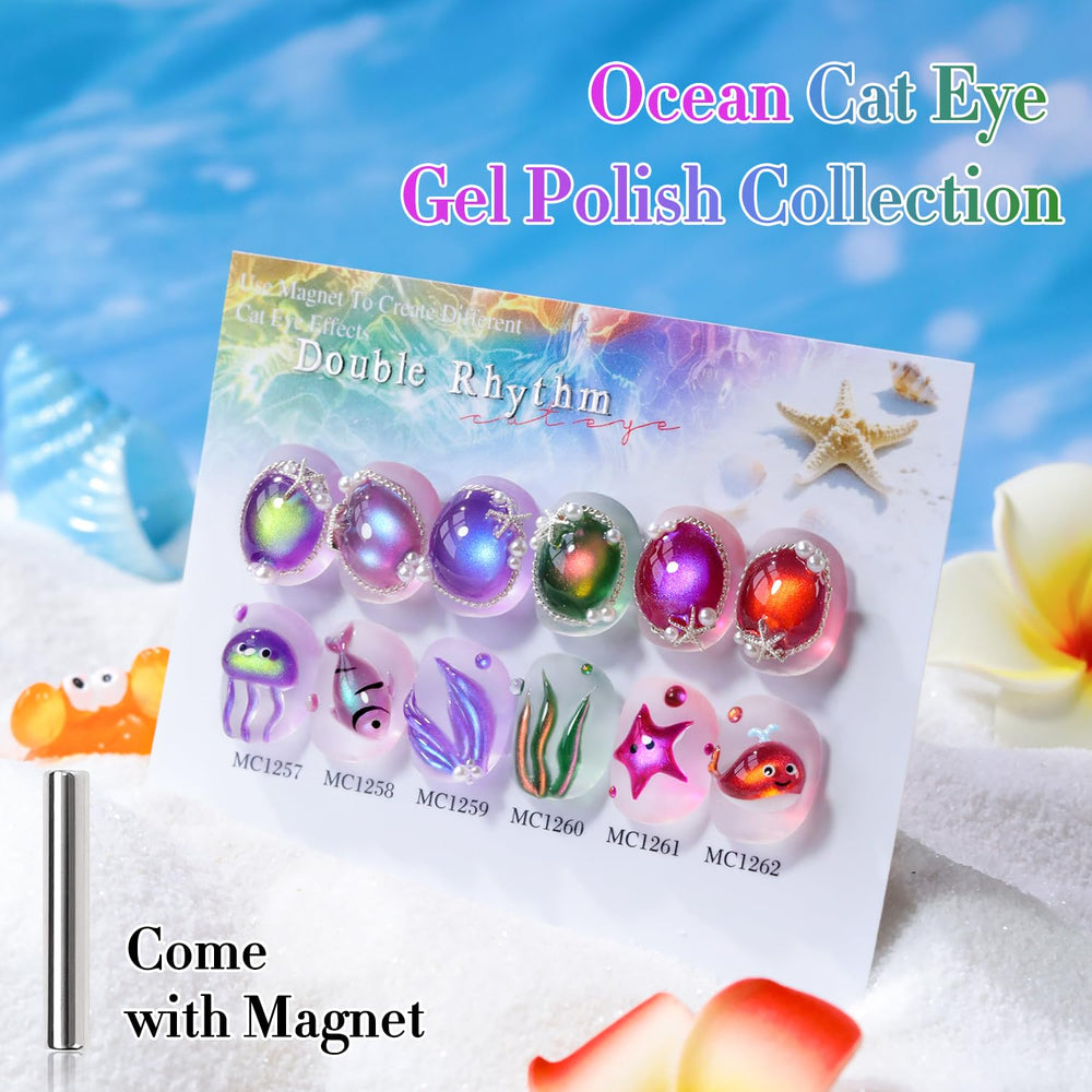Home manicure setup with Double Rhythm polishes for DIY nail art