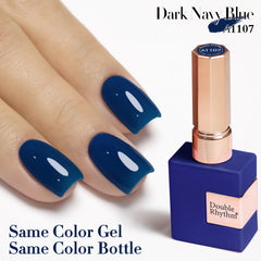 Double Rhythm gel polish brush applying smooth jelly finish
