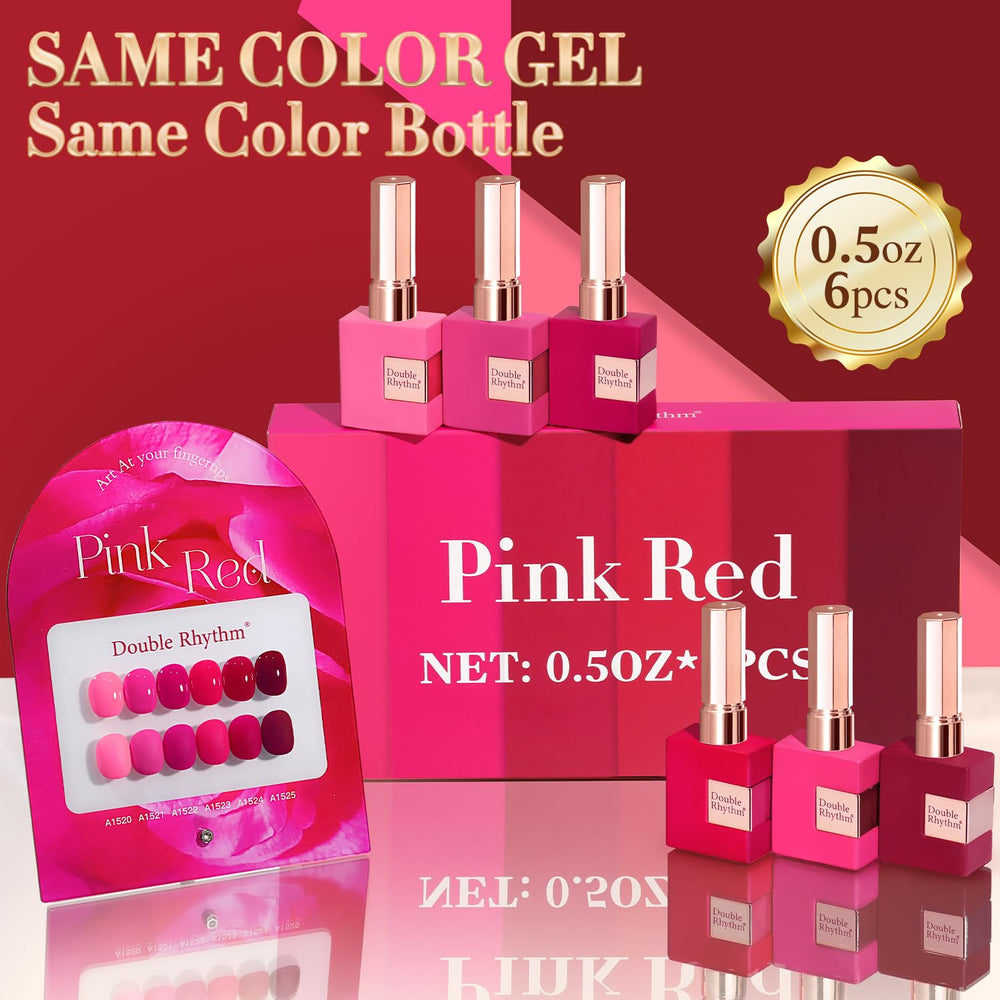 Double Rhythm neon light pink shade swatch demonstrates shimmering finish for special occasions.