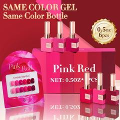 Double Rhythm neon light pink shade swatch demonstrates shimmering finish for special occasions.