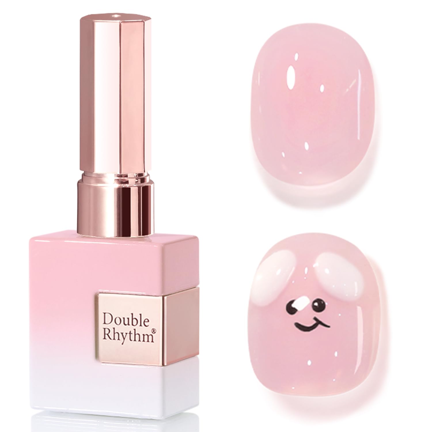 Double Rhythm Pink A1623 bottle close-up for at-home gel nail art