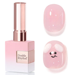 Double Rhythm Pink A1623 bottle close-up for at-home gel nail art