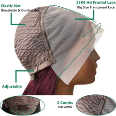 Douyin HD lace-front image features easy-parting options for middle or side parts.