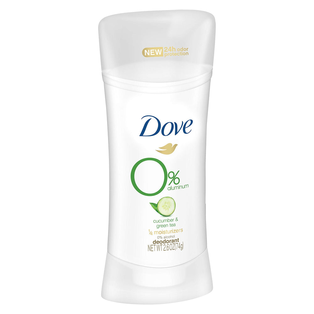 Dove 0percent aluminum deodorant cucumber green tea apply emphasizes smooth underarms.