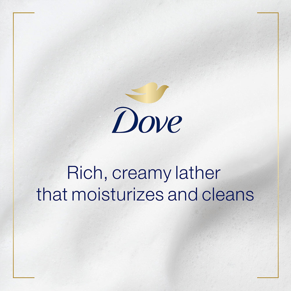 Dove 100% recycled plastic bottles icon promoting sustainable packaging.