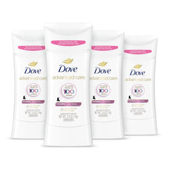 Dove Advanced Care Clear Finish Stick being applied for invisible protection