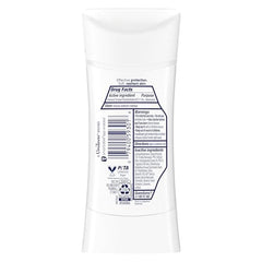 Dove Advanced Care Clear Finish Stick shows no white marks on fabrics