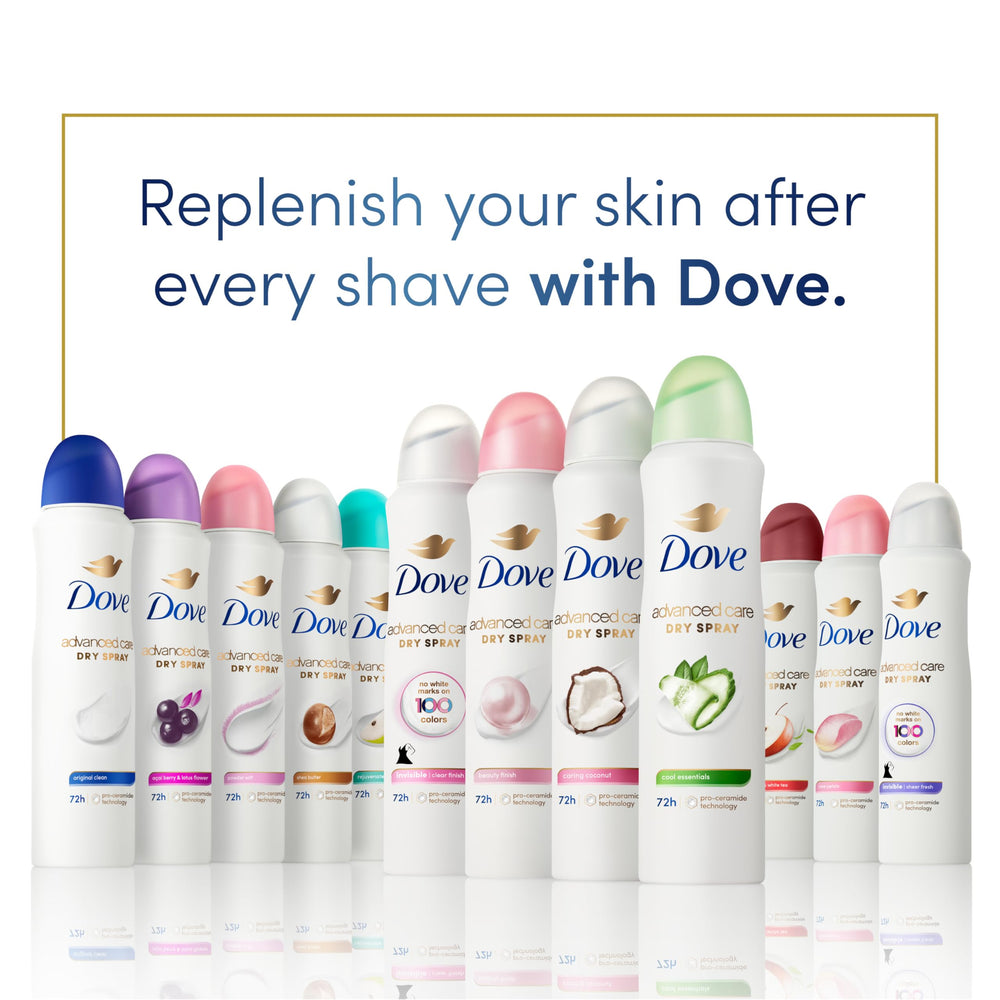 Dove Advanced Care Cool Essentials soft underarms after use with a smooth feel.