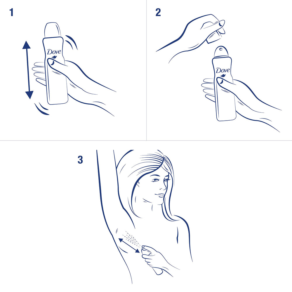 Dove Advanced Care post-shave skincare close-up demonstrating non-irritating formula.