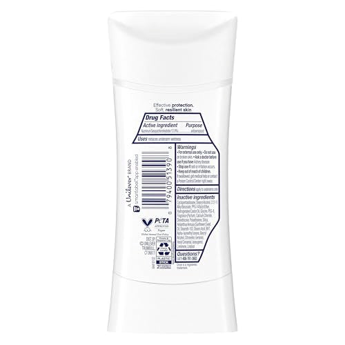 Close-up of Pro Ceramide Technology label showing barrier-supporting protection in Dove Advanced Care.