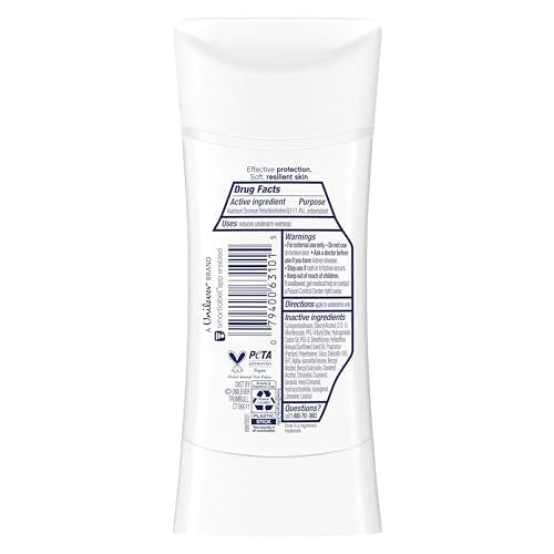 Dove Sheer Fresh stick dries quickly, leaving no white marks.