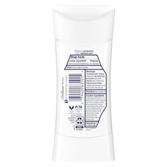 Dove Sheer Fresh stick dries quickly, leaving no white marks.