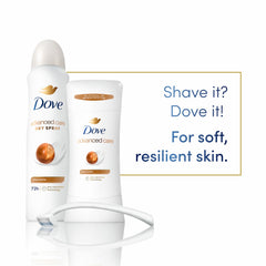 Dove Advanced Care underarm application closeup emphasizing quick-dry, long-lasting protection