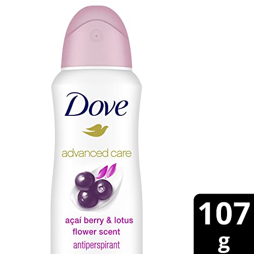 Dove Advanced Care underarm application close-up showing quick-dry action and comfort.
