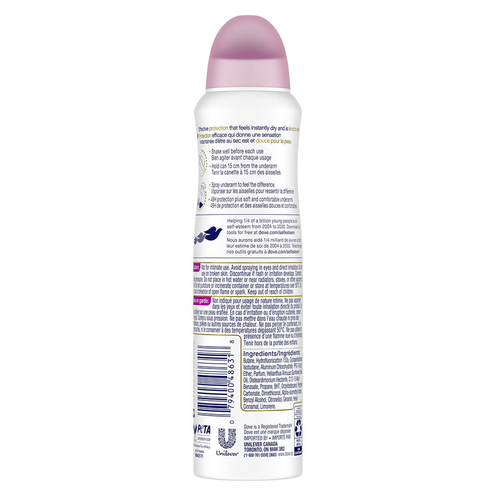 Dove Advanced Care vegan and alcohol-free icon illustrating animal-friendly and gentle composition.