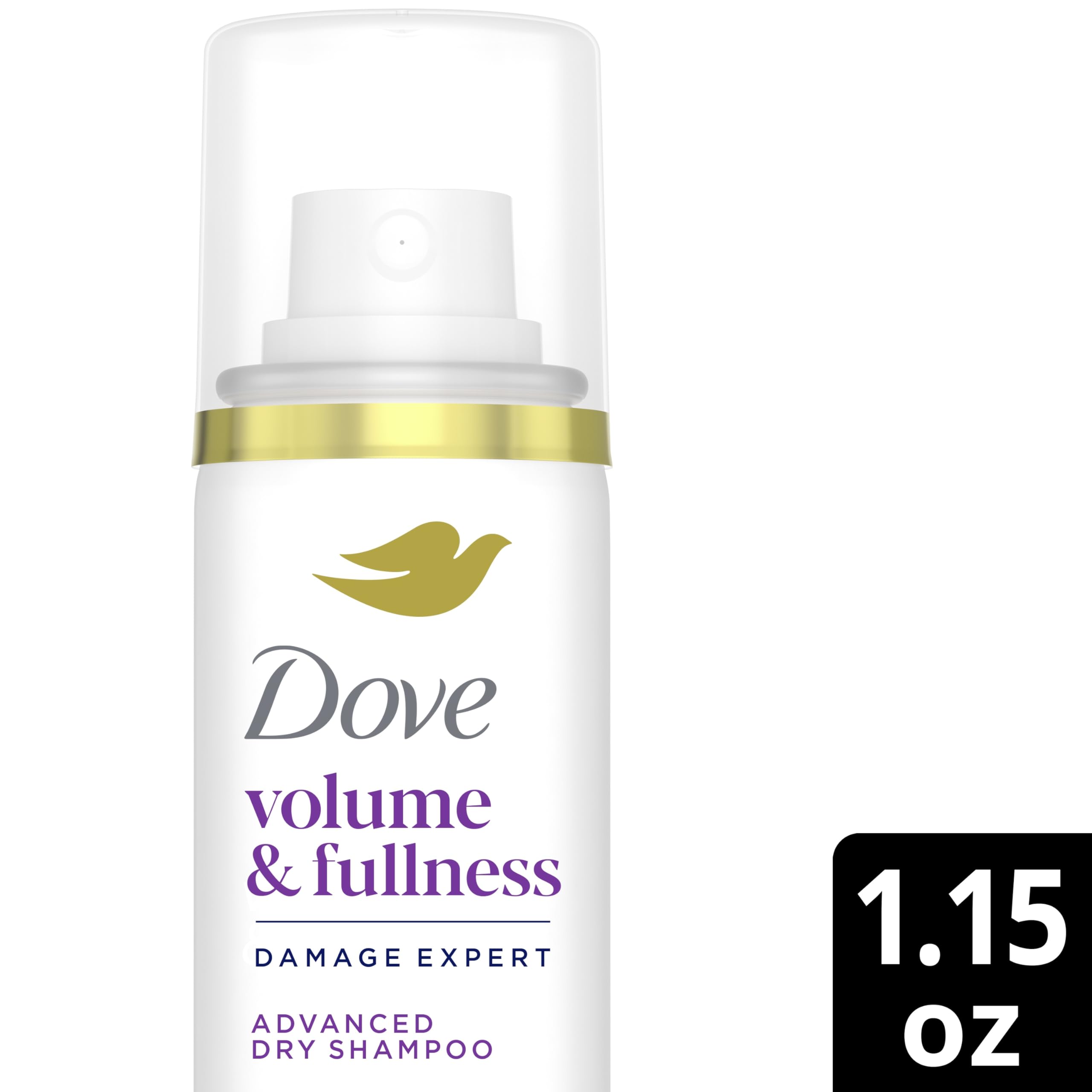 Dove Advanced Dry Shampoo six-pack on display for convenient volume boost.