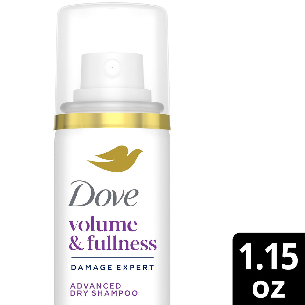 Dove Advanced Dry Shampoo six-pack on display for convenient volume boost.