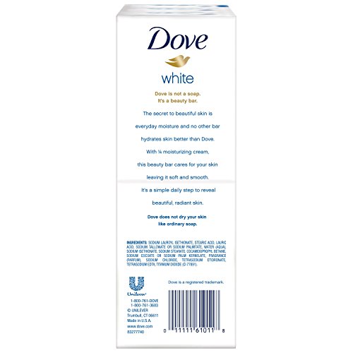 Dove Beauty Bar in bathroom setting for daily cleansing of face, body, and hands.