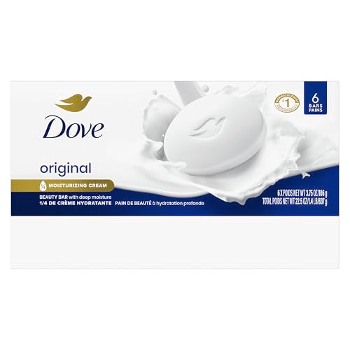 Dove Beauty Bar Original close-up lather for gentle cleansing.