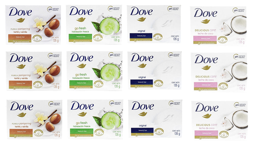 Dove Beauty Bar Original image shows classic moisturizing cleanse for face, body, and hands.