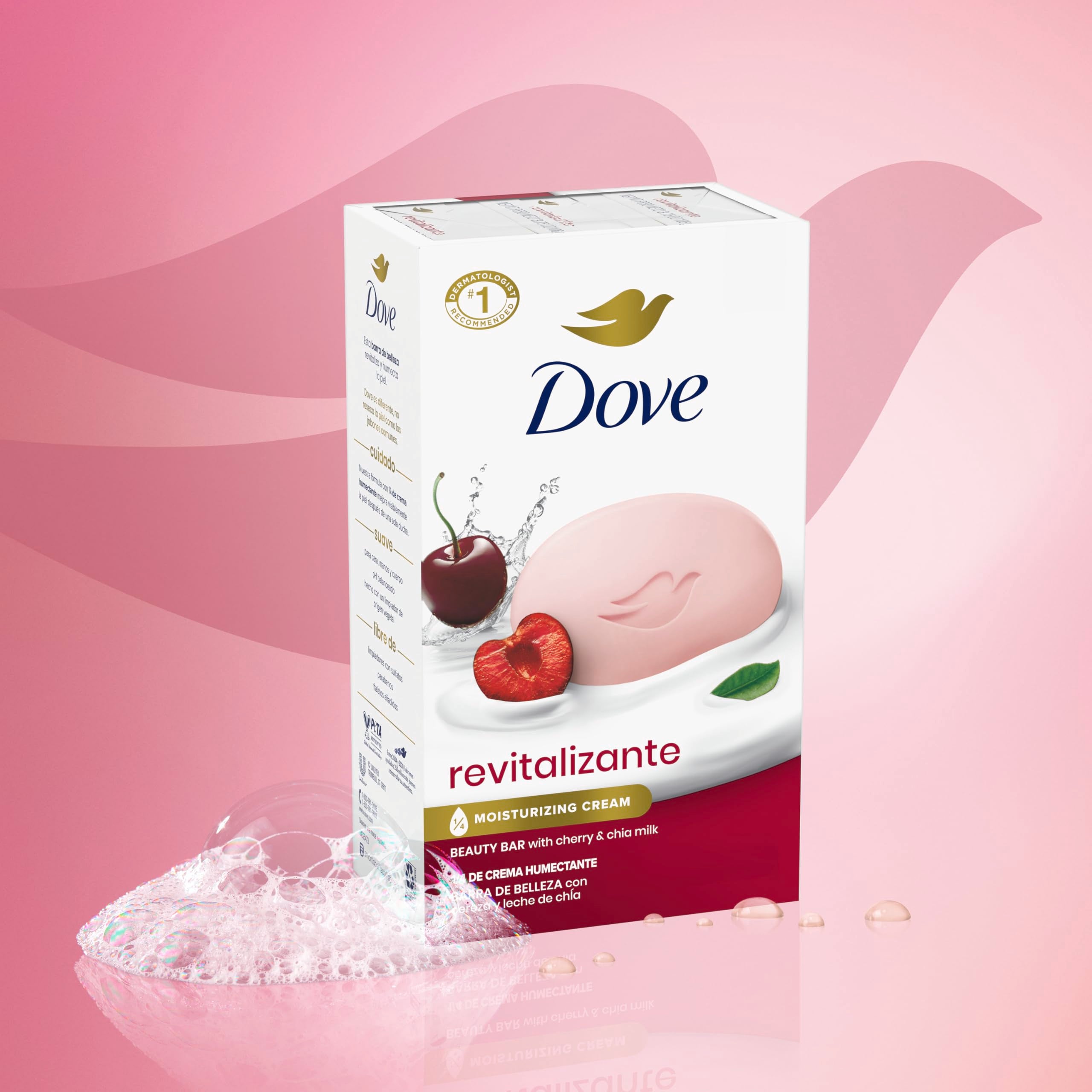 Dove Beauty Bar pH-balanced label highlights skin-friendly formula