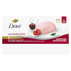 Dove Beauty Bar Revitalizante Cherry-Chia Milk lather closeup highlighting rich bubbles for gentle cleanse
