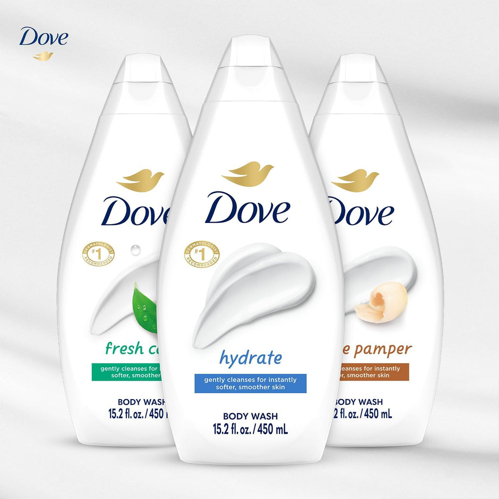 Dove Fresh Care packaging front highlighting the 3-pack value.
