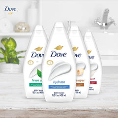 Dove body wash gentle pamper lather provides soft skin daily