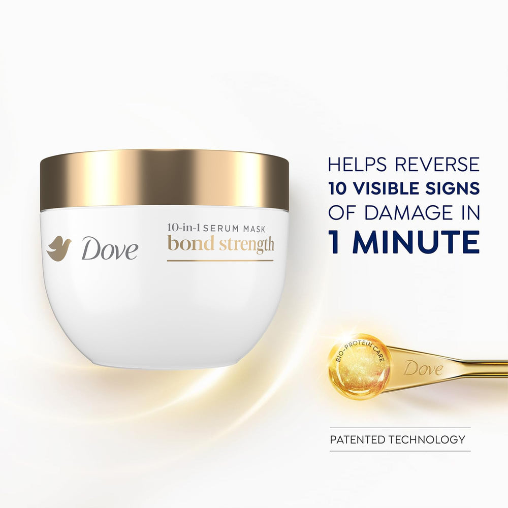 Dove Bond Strength frizz-control image captures smoother, more manageable hair days.