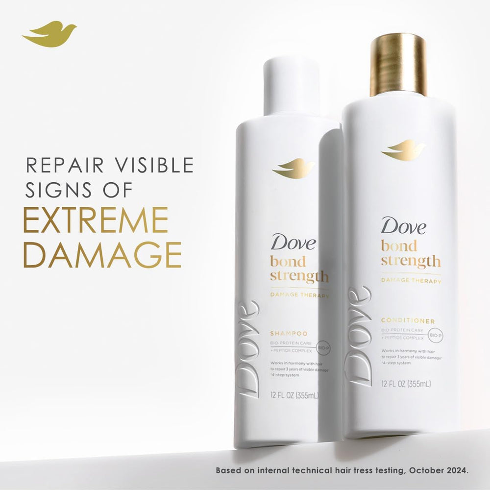 Dove Bond Strength Set box emphasizes the three-piece repair system